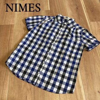 【NIMES／ニーム】チェック半袖シャツ･ブラウス size1  美品