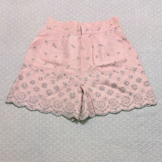 お値下げJILLSTUART レースショートパンツ ピンク レース S美品