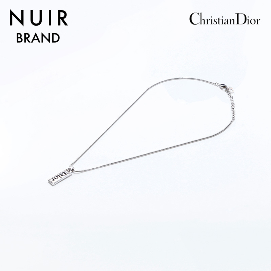 Christian Dior(クリスチャンディオール)のディオール Dior ロゴ プレート ネックレス レディースのアクセサリー(ネックレス)の商品写真