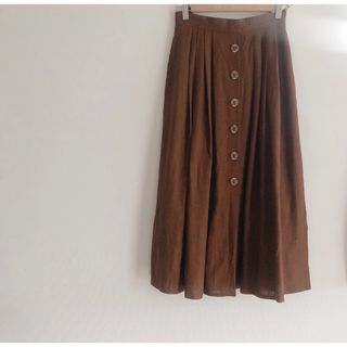 skirt/brown(ロングスカート)