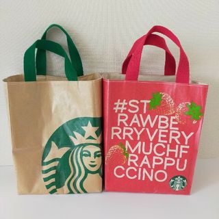 スターバックスコーヒー(Starbucks Coffee)の紙袋バッグ　いちご(バッグ)