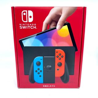 ニンテンドースイッチ(Nintendo Switch)の中古美品 ニンテンドースイッチ 有機ELモデル ネオンブルー・ネオンレッド HEG-S-KABAA(家庭用ゲーム機本体)