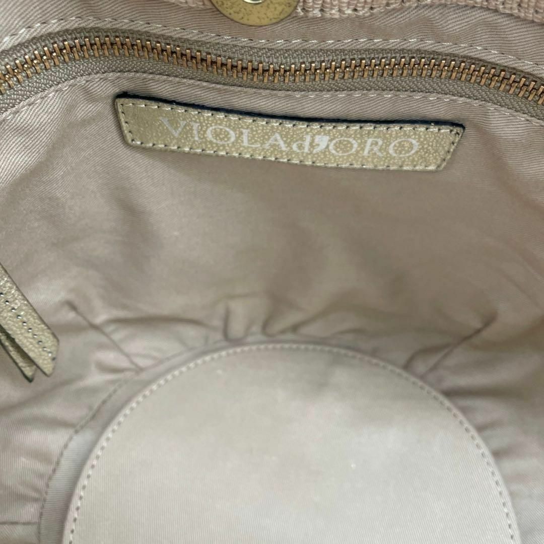 VIOLAd'OROヴィオラドーロ  ラフィアトートバッグかごバッグ 保存袋付き レディースのバッグ(かごバッグ/ストローバッグ)の商品写真