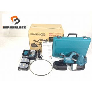 マキタ(Makita)の☆未使用品☆makita マキタ 18V 充電式バンドソー PB181DRGX バッテリー2個(18V 6.0Ah) 充電器付き 89807(工具)