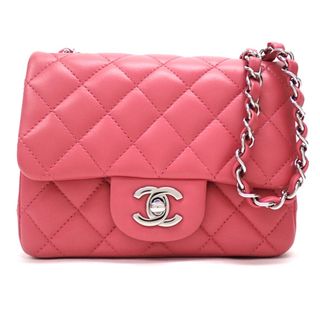 CHANEL - 【★CHANEL★】シャネル『ミニマトラッセ チェーンショルダーバッグ 17』A35200/ピンク×シルバー金具/ラムスキン/スモール/レザー/革/レディース/チェーンバッグ/斜め掛けショルダー/　36708k02441　＠ 