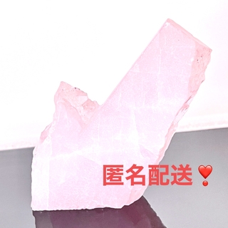 観賞用　石　水石　紅水晶　ピンク 鉱物　ローズクォーツ　110g(置物)
