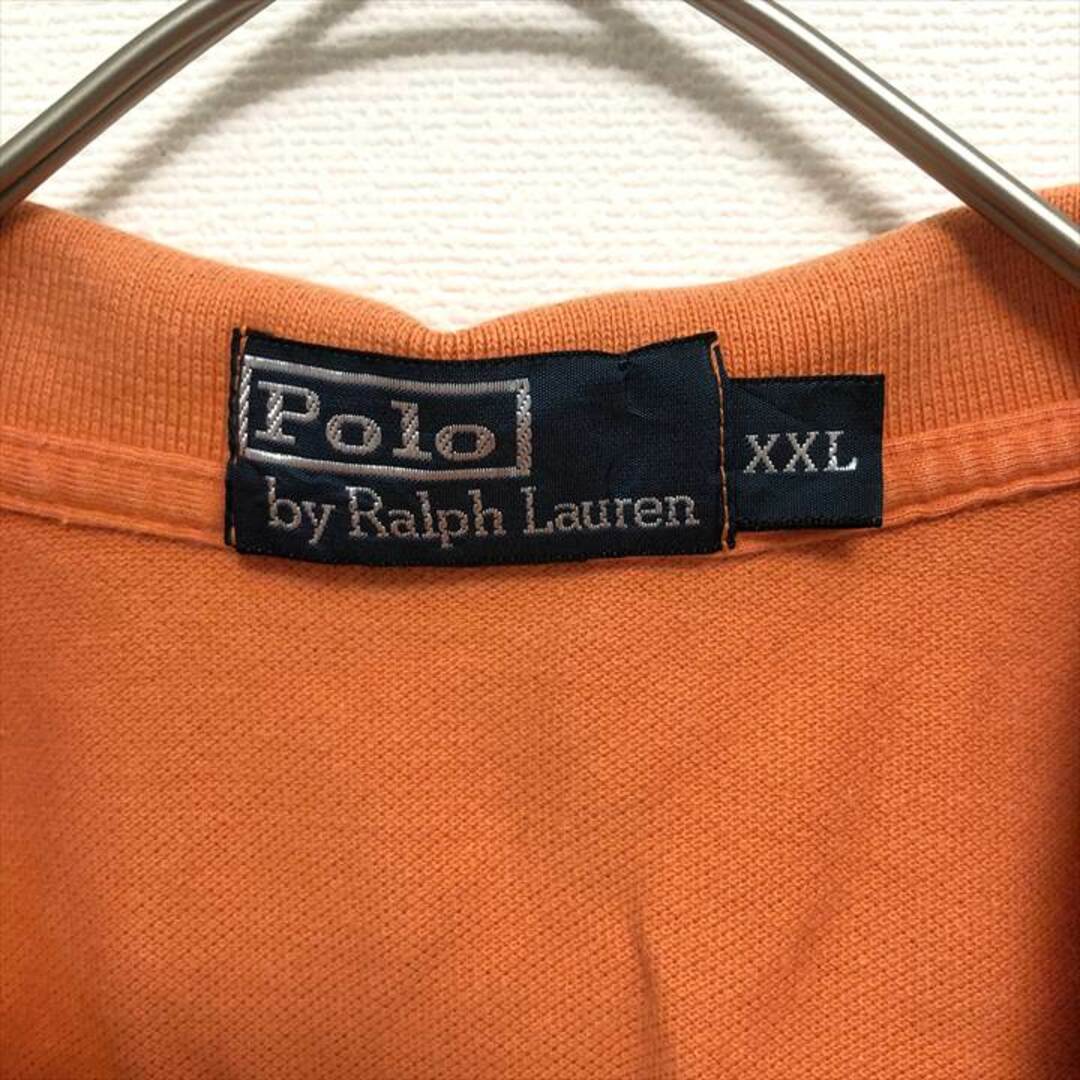 POLO RALPH LAUREN(ポロラルフローレン)の90s 古着 ポロラルフローレン ポロシャツ 刺繍ロゴ オーバーサイズ 2XL メンズのトップス(ポロシャツ)の商品写真