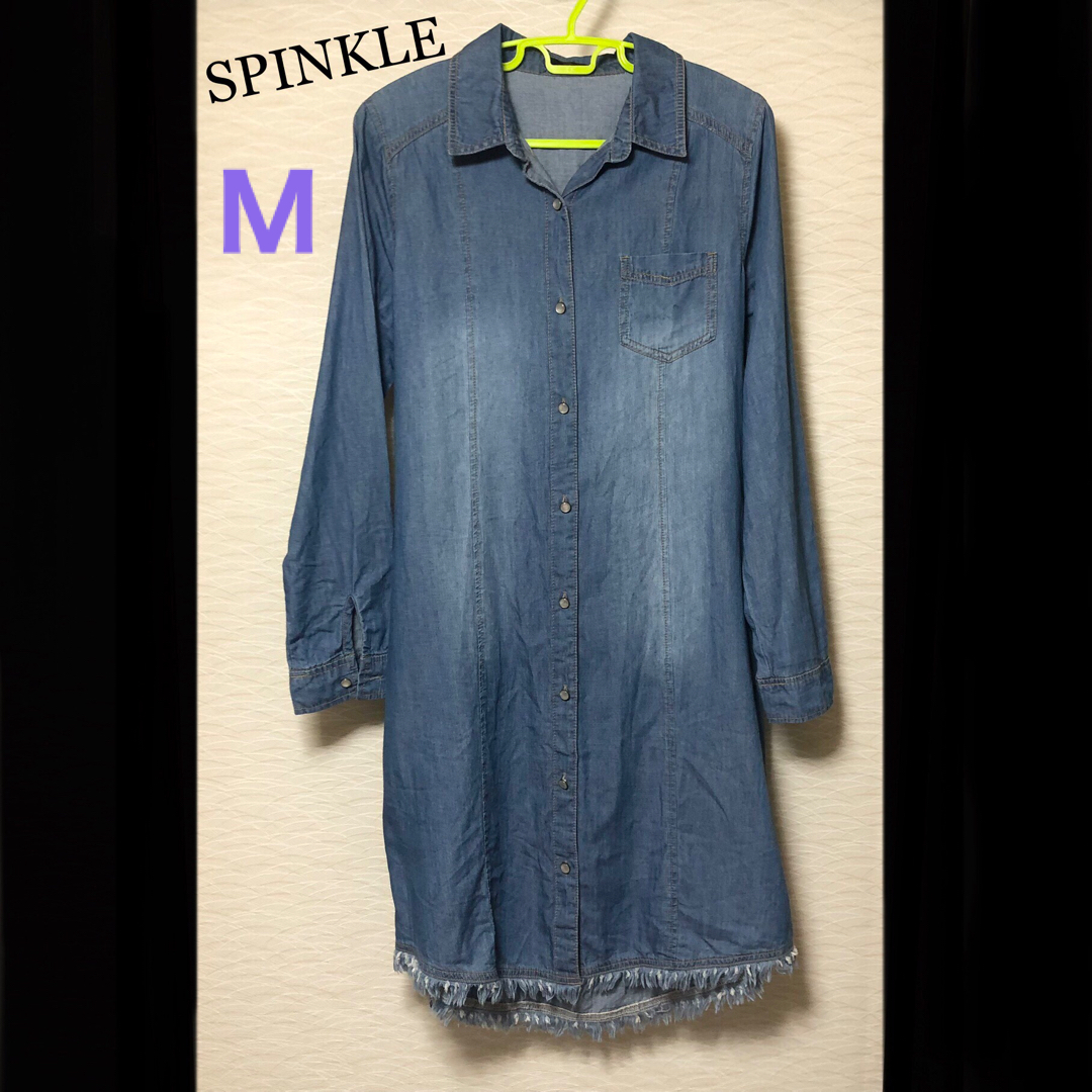 【SPINKLE】デニムロングシャツ レディースのトップス(シャツ/ブラウス(長袖/七分))の商品写真