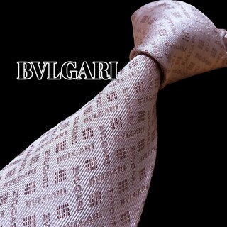 ブルガリ(BVLGARI)の★BVLGARI★　ブルガリ　ピンク系　総柄　イタリア製(ネクタイ)