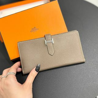 エルメス(Hermes)のエルメス ベアンスフレ エプソン エトゥープ A刻印(財布)