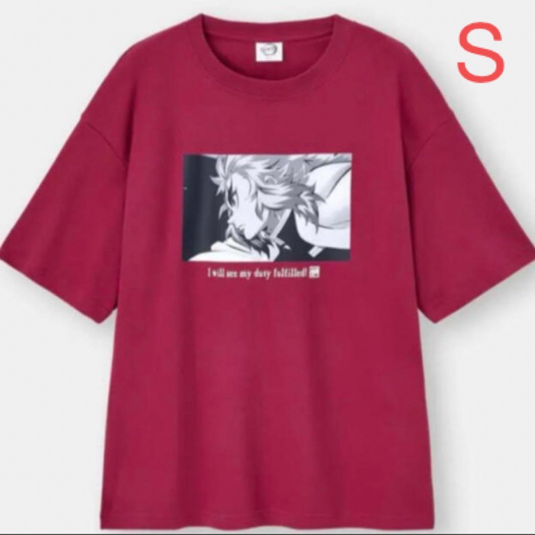 GU - 新品未使用 GU 鬼滅の刃 ビッグT Tシャツ 煉獄杏寿郎 Sの GU - 新品未使用 GU 鬼滅の刃 ビッグT Tシャツ 煉獄杏寿郎 Sの