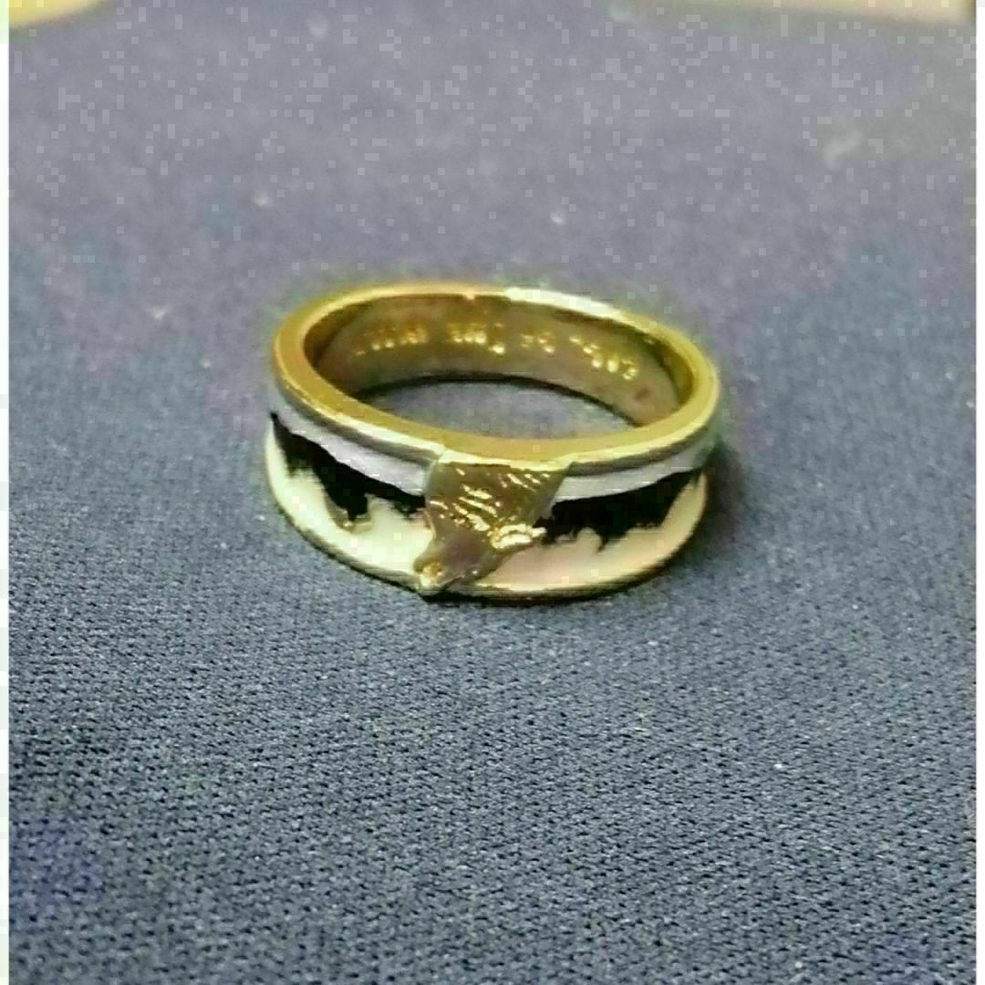 【A007】リング　メンズ　指輪　ゴールド　オオカミ　ウルフ　20号 メンズのアクセサリー(リング(指輪))の商品写真