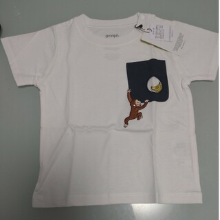 グラニフ(Design Tshirts Store graniph)のグラニフ　おさるのジョージ　Ｔシャツ　90cm 新品タグ付き(Tシャツ/カットソー)