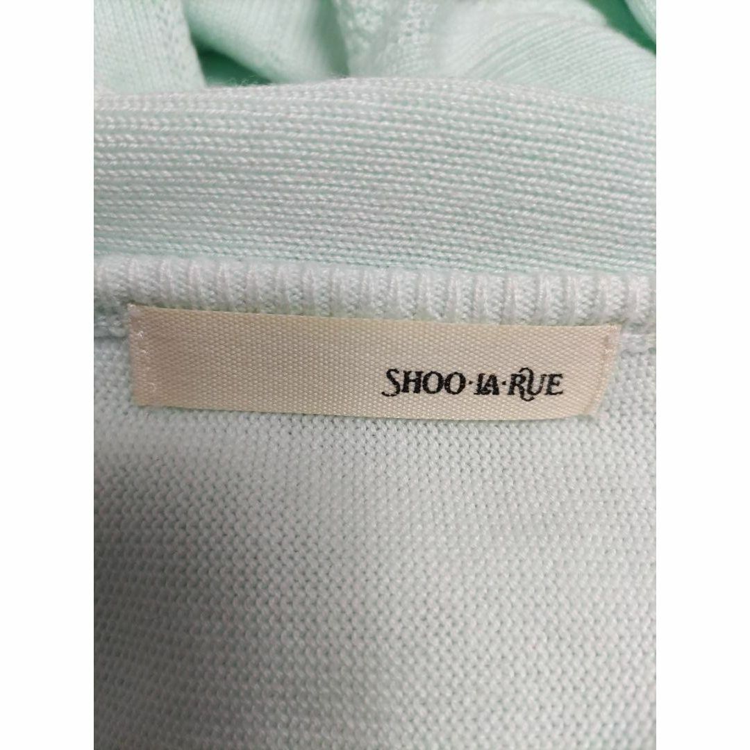 SHOO・LA・RUE(シューラルー)のシューラルー クルーネック チュニック丈 薄手 長袖セーター ミントグリーン M レディースのトップス(ニット/セーター)の商品写真