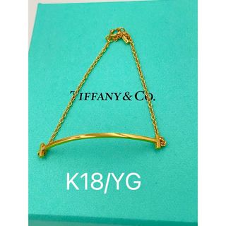 ティファニー(Tiffany & Co.)のTIFFANY&Co. ティファニーTスマイルブレスレットイェーロゴールド(ブレスレット/バングル)