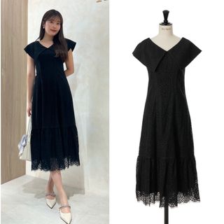 ハーリップトゥ(Her lip to)のherlipto Como Back Lace-Up Dress(ロングワンピース/マキシワンピース)