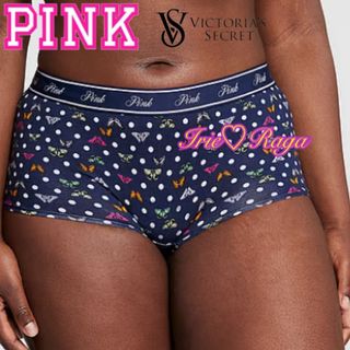 ヴィクトリアズシークレット(Victoria's Secret)の★PINK Victoria's Secret★水玉ドット柄カラフル蝶々パンツ★(ショーツ)