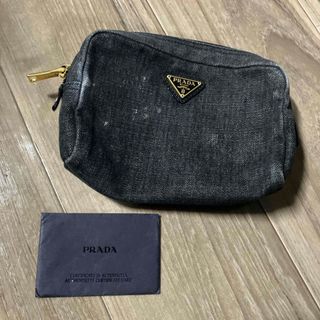 プラダ(PRADA)のPRADA デニムポーチ(ポーチ)