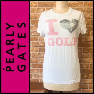 パーリーゲイツ(PEARLY GATES)のパーリーゲイツ  I♡GOLF  Tシャツ 1サイズ ゴルフ女子 クリーニング済(ウエア)