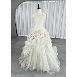 ヴェラウォン VERA WANG BRIDE Hayley ヘイリー プリンセスライン ウェディングドレス アイボリー 白 ファーストオーナー チュール アシンメトリー(ウェディングドレス)