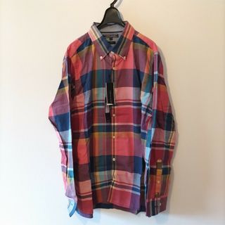 トミーヒルフィガー(TOMMY HILFIGER)の■新品トミーヒルフィガー　XLシャツ チェック(シャツ)