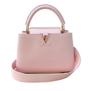 ルイヴィトン(LOUIS VUITTON)の　ルイ・ヴィトン LOUIS VUITTON カプシーヌBB M22178 ピンク　ゴールド金具 トリヨンレザー レディース ハンドバッグ(ハンドバッグ)