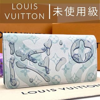 ルイヴィトン(LOUIS VUITTON)の未使用級　ポルトフォイユ ブラザ モノグラム アクアガーデン M82306(長財布)