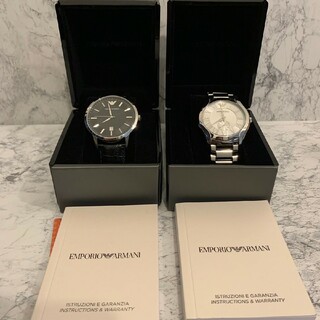 エンポリオアルマーニ(Emporio Armani)のエンポリオ アルマーニ ２個セット AR-2411 AR-11084 腕時計(腕時計(アナログ))