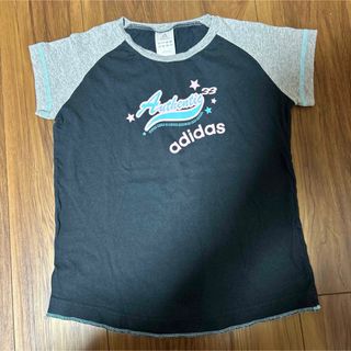 アディダス(adidas)のアディダス　黒半袖Tシャツ　女児160(Tシャツ/カットソー)