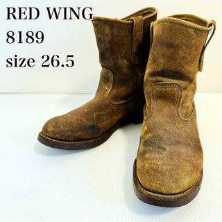 レッドウィング(REDWING)の【良品】レッドウィング 8189 スエード 26.5 ペコスブーツ　08年製(ブーツ)