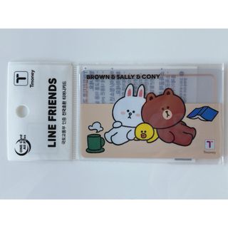 ラインフレンズ　T-moneyカード 韓国交通カード ティーマネー  (旅行用品)