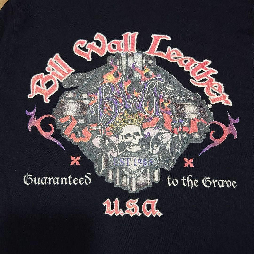 BILL WALL LEATHER - BWL×BACKBONEビッグプリントTシャツ BILL WALL LEATHER - BWL×BACKBONEビッグプリントTシャツ