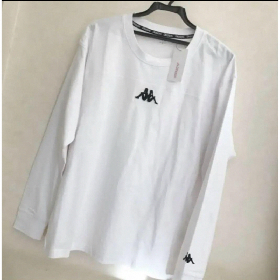 Kappa(カッパ)の新品❤Kappa ロングTシャツ 白 メンズLL メンズのトップス(Tシャツ/カットソー(七分/長袖))の商品写真