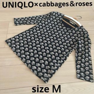 UNIQLO - sizeＭ☆UNIQLO×cabbages＆rosesコラボ 総柄カットソー