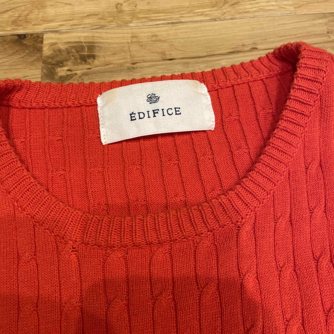 EDIFICE(エディフィス)のメンズ サマーニット 半袖 メンズのトップス(Tシャツ/カットソー(半袖/袖なし))の商品写真