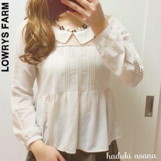 ローリーズファーム(LOWRYS FARM)の◆LOWRYSFARM/ローリーズファーム◆ペプラム 襟付きブラウス (シャツ/ブラウス(長袖/七分))