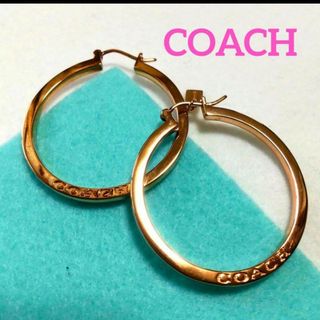 COACH - COACH　ゴールドフープピアス、美品