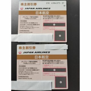 JAL　日本航空　株主割引券2枚　搭乗期限2024年11月30日(その他)