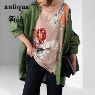 antiqua - 【新品】アンティカ　タンクトップ　花柄　