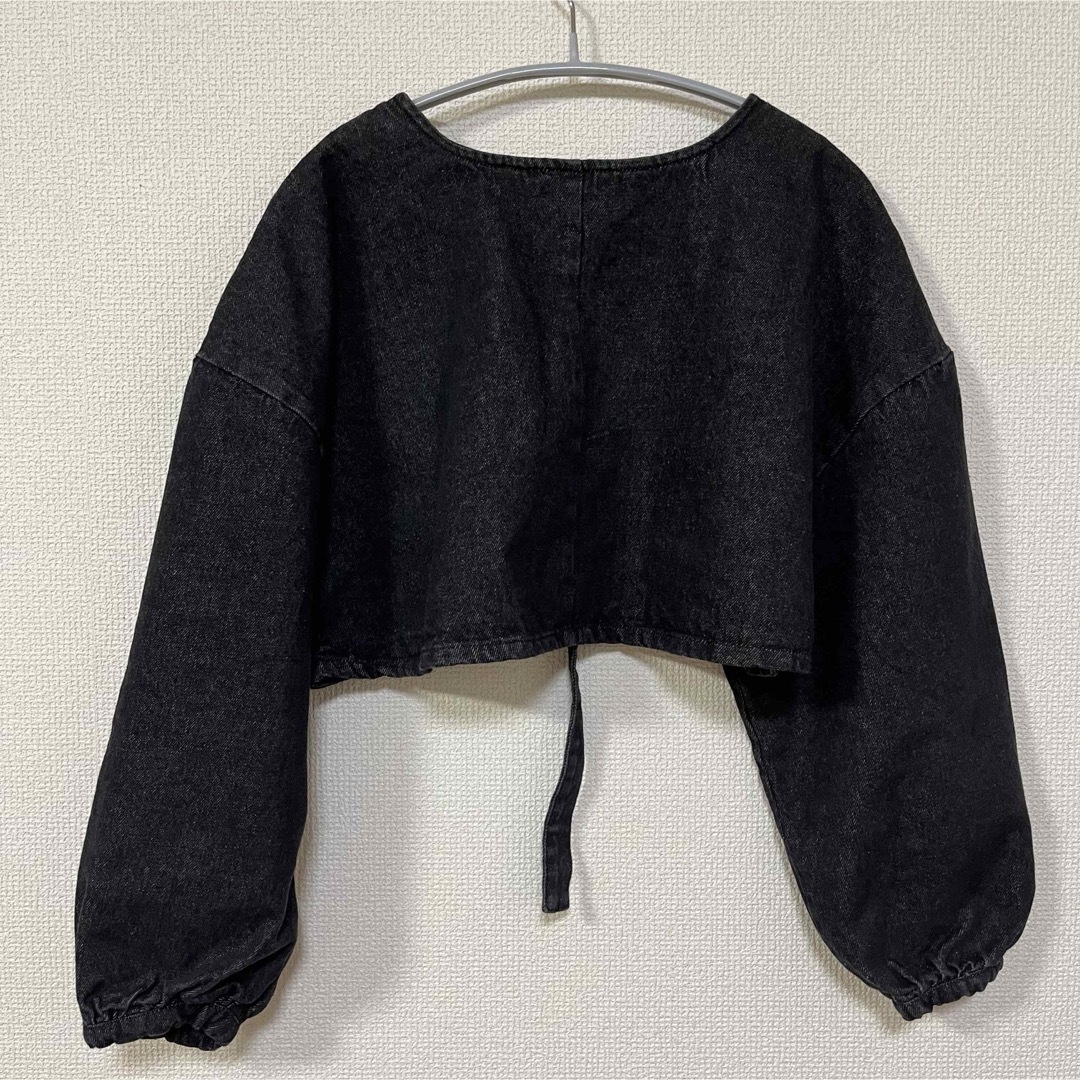 しまむら(シマムラ)のしまむらデニムボレロデニムジャケットMサイズ レディースのジャケット/アウター(Gジャン/デニムジャケット)の商品写真