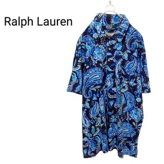 ポロラルフローレン(POLO RALPH LAUREN)の【Ralph Lauren】90's 総柄 ペイズリー柄 ポロシャツA-1887(ポロシャツ)