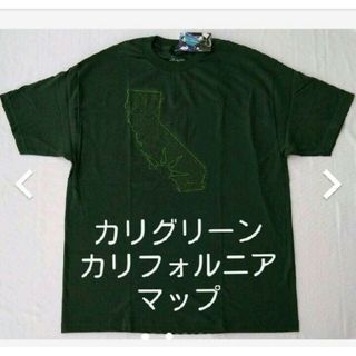 カリフォルニアブランド CALI GREEN TシャツXL ダークグリーン(Tシャツ/カットソー(半袖/袖なし))