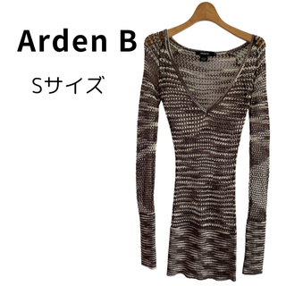 【美品】Arden B. アーデンビー メッシュドレス 綺麗 ストレッチ S(ミニワンピース)