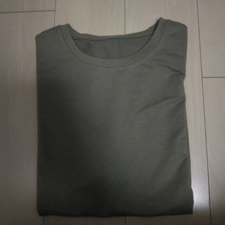 メンズ　Tシャツ　半袖　カーキ　Lサイズ(Tシャツ/カットソー(半袖/袖なし))