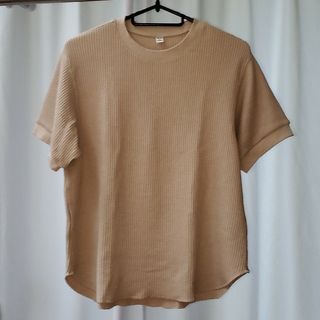 ユニクロ(UNIQLO)のユニクロ　ワッフルクルーネックt　(半袖)(カットソー(半袖/袖なし))