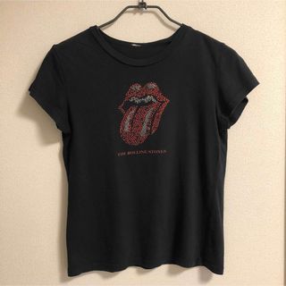 ハーレーダビッドソン(Harley Davidson)の【古着】ローリングストーンズ半袖Tシャツ ベロ バンドTシャツ ブラック(Tシャツ(半袖/袖なし))