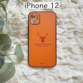 iPhone12 ケース iPhoneカバー 鹿 DEER クール シンプル(iPhoneケース)