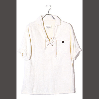 マルタンマルジェラ(Maison Martin Margiela)の22SS メゾンマルジェラ 10 SIZE:1 パイル地 半袖シャツ アイボリー(Tシャツ/カットソー(半袖/袖なし))
