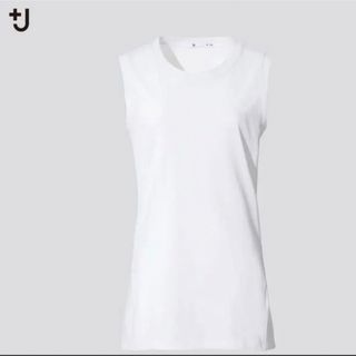 ユニクロ(UNIQLO)のsize S ♡ UNIQLO＋J ストレッチスーピマコットンＴ（ノースリーブ）(Tシャツ(半袖/袖なし))