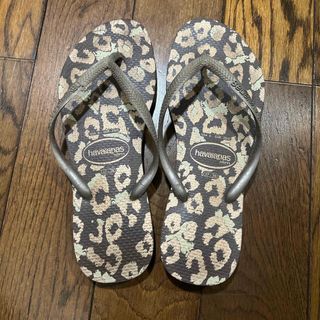 ハワイアナス(havaianas)のSUMMER SALE⭐︎ハワイアナス スリム レオパード(ビーチサンダル)